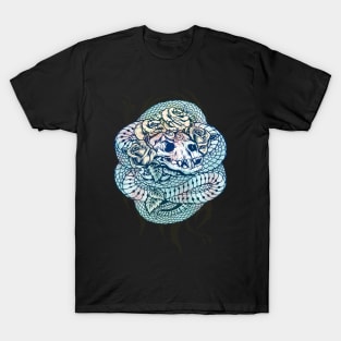 Snake Skull Rose Tattoo T-Shirt